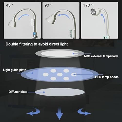 Lampe de type support de sol à rotation à 360° pour examen - 6