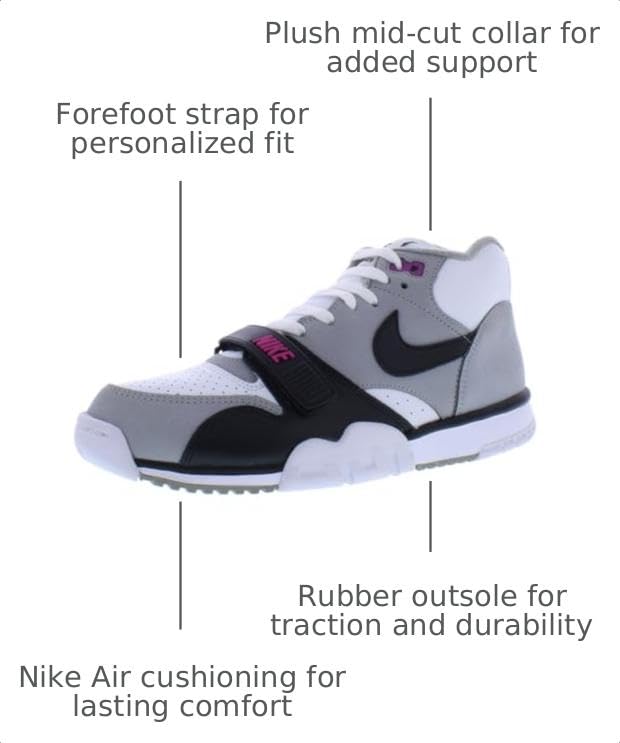 Image of Nike Men's Air Trainer 1 Photon Basketball Shoes | Cross Training Shoes