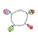 Shopkins Pretend Play Girl's Charms Bracelet - Strawberry Kiss, Lippy Lips, Cupcake 'Chic, Apple Blossom