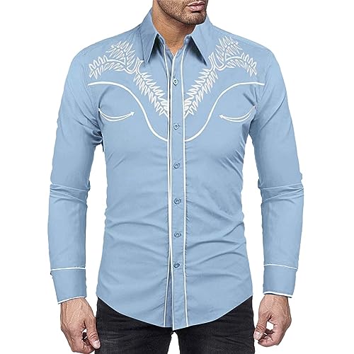 Chemise Homme Guess Floral Western - Taille XXL - Gris - Manches Longues - Neuf