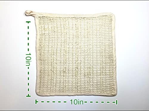 Urblux Hemp Washcloth Towel Set; 100% Natural Soft Hemp Bath & Shower Cloth thumb #2