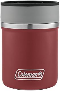 Coleman Lounger Stainless Steel Can Insulator, Heritage Red