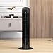 Imagen de HOMCOM Ventilador de Torre 45W Ventilador Vertical Silencioso con 3 Velocidades Oscilación 70° para Salón Dormitorio Oficina Ø27x75 cm Negro