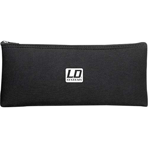 LD Systems MIC BAG M - Kurze Mikrofontasche für schnurgebundene Mikrofone, 220x100 mm,Neopren, schwarz