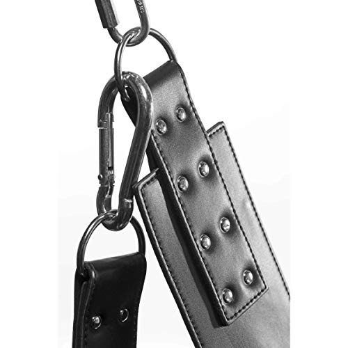 Master Series Leather Bondage Swing With Stirrups And Pillow #TOP4