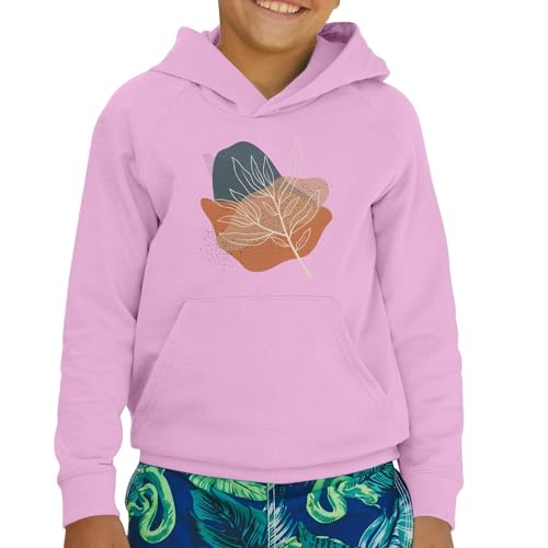 Sweat à capuche enfant feuille d'arbre vêtement premium style rustique - 2
