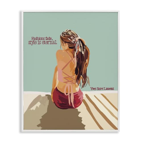 Style Is Eternal Fashion Quote, 11 x 14 Inch Framed Giclée Print