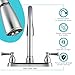 Dura Faucet DF-PK350L-SN RV Non-Metallic Low Weight Plastic ResinTwo-Handle Pull-Down Kitchen Sink Faucet (Brushed Satin Nickel)