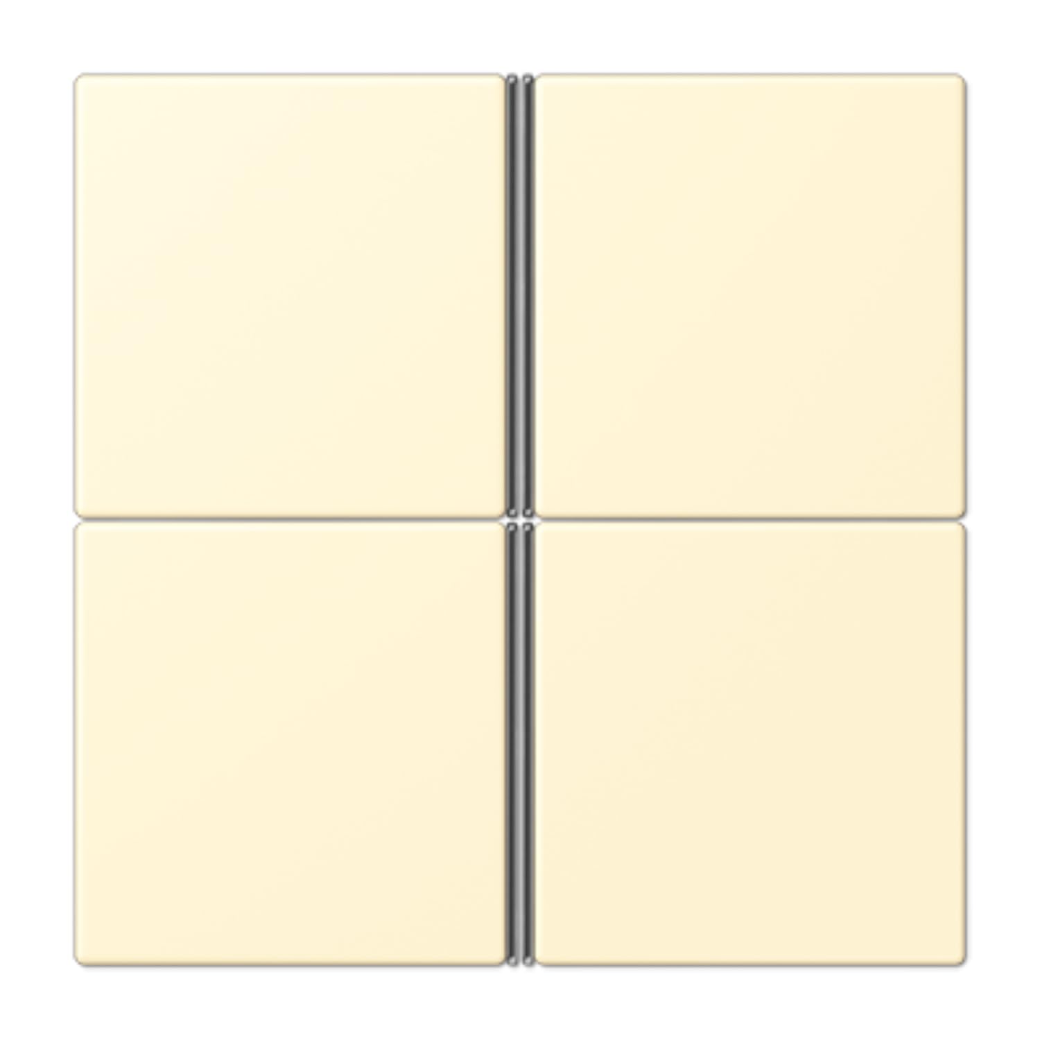 Jeu de touches F40 JUNG pour rénovation appareillage électrique 4 phases