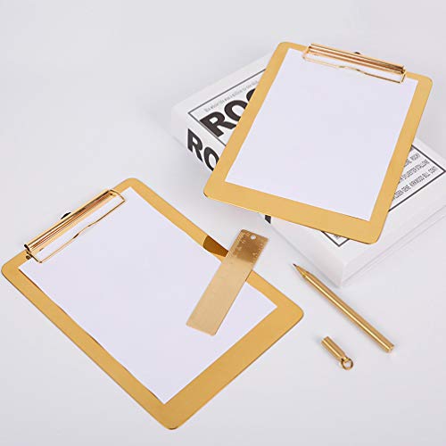 SOIMISS Metal Clipboard Reciclado Documento Titular Menu de Tamanho Carta Folha De Papel Clipe de Ar