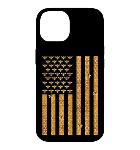 American Flag Honeycomb Honey Bees Beekeeping Beekeeper Gift �X�}�z�P�[�X iPhone 14 �p