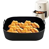 Papel Reutilizable Para Freidora de Aire,Base Antiadherente con Asa Integrada,Recambios Para Freidora Sin | Cocina Verduras Pizza Salchichas Pasteles Bacon Patatas Fritas Fiestas Y Hogar