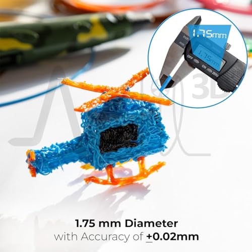 Image of NFIL3D 21pcs Multicolor Filament of 3D Pen 5Meter Each | 3D Pen Refill | Compatible with All 3D Pens Filament | 1.75mm | (Set of 20Pcs) + 1Free Pen Refill