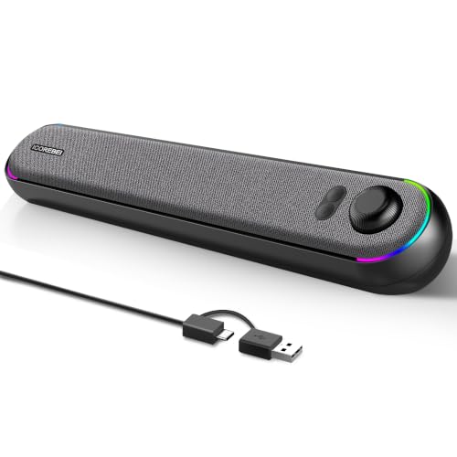 ICOREBEI Computer Speakers USB Powered SoundBar for Home Office, Desktop