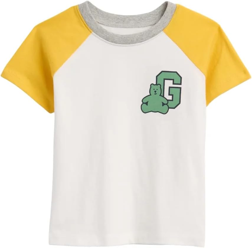 Gap Baby Boys' Short Sleeve Raglan Logo Tee