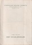 programmheft taufe  Programmheft Carl Zeller DER VOGELHÄNDLER Spielzeit 1951 / 52