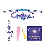 FAHMJMYBD Fantasy Gift Set – Handmade Woven Bracelet, Keychain Charm & Weapons | Unique Handmade Jewelry...