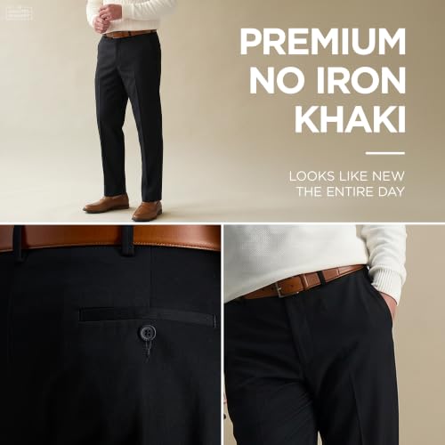 Image of Haggar Men's Classic Fit Premium No Iron Khaki Pant