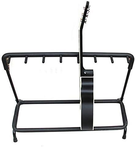 Multi Guitar Stand 7 Way Portable Guitar Rack for Multiple Bass, Electric Guitar, Floor Stand, Black
