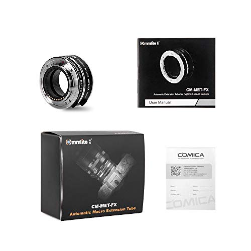 Cm-Met-Fx Macro Extension Tube Compatible With Fujifilm X-Mount Mirrorless Cameras & Lens With Cleaing Cloth #TOP6