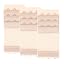 Beige, 3 Hook Bra Extenders 1/2 Inch Spacing