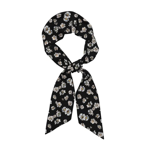 FATTTYCY Daisy Satin Hair Scarf for Women