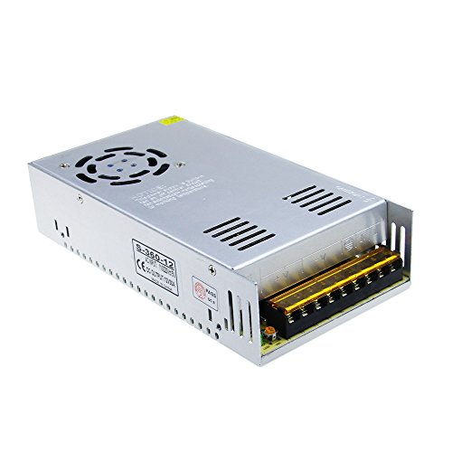 ALITOVE AC 110V/220V to DC 12V 30A 360W Universal Regulated Switching Power Supply Transformer Adapter LED Driver for LED Strip, CCTV Camera System, Radio by ALITOVE - Used condition - US$22.98