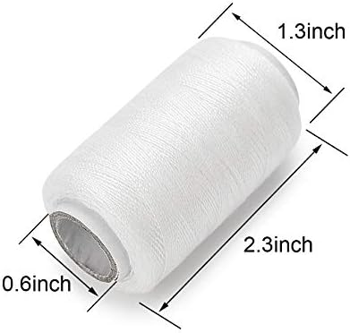 Sewing Thread 12 Colors Set 40S/2 for Sewing Machine,Quilting,Hand Sewing (12 Black)