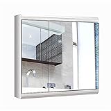 ✔ 【Cab Gabinete con espejo】 ： Este espejo tiene un diseño elegante y generoso de lujo y almacenamiento.La apariencia única hace que su hogar sea más hermoso y se puede colgar en cualquier lugar de la casa.