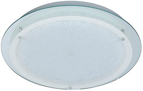 ACTION by WOFI 908001016300 A Deckenleuchte, Metall, 11 W, Integriert, chrom, 30 x 30 x 5.5 cm