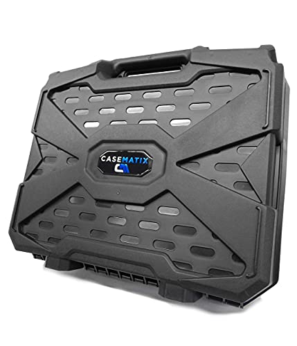 Casematix Hard Shell Travel Case For Up To 6 Microphones With Customizable Foam Hard Shell Travel Case For Mixers And Accessories #TOP7