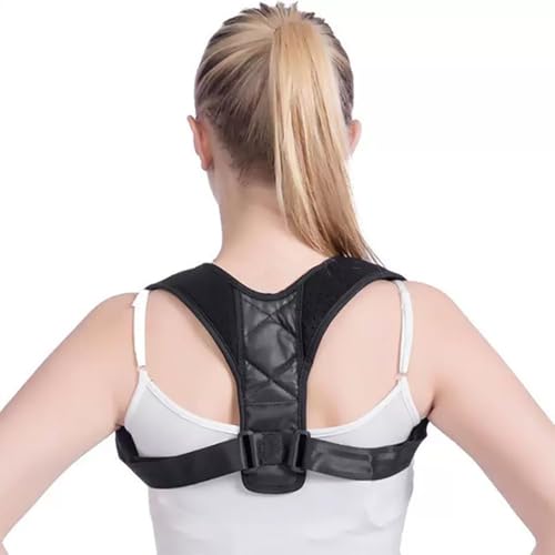 TOEECY Corrector Postura Espalda Clavícula Ajustable Transpirable Soporte Hombros Ergonómico Talla Xl
