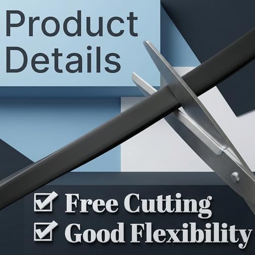 Rubber U Channel Edge Trim, Door Seal Strip, Fits Edge up to 1/16 Inch (1. 6mm) U Shape Weather Stripping(34.8 Feet,Black)