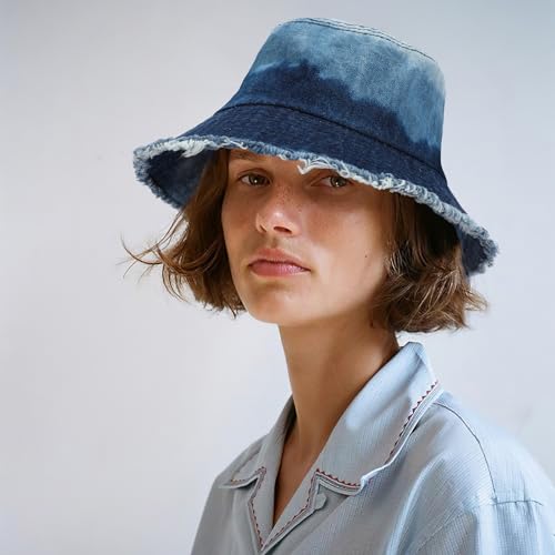Sombrero Bucket de mezclilla para verano miniatura 3