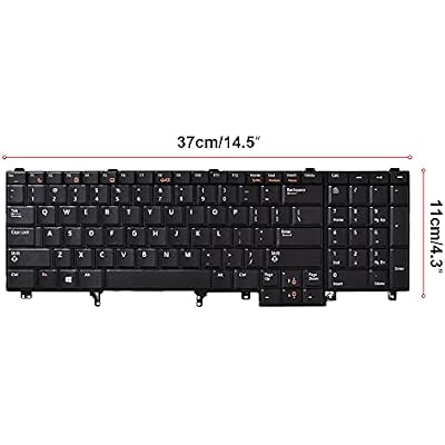 Replacement Keyboard Compatible with Dell Latitude E5520 E5520m E5530 E6520 E6530 E6540 Precision M4600 M4700 M6600 M6700 Laptop US Layout