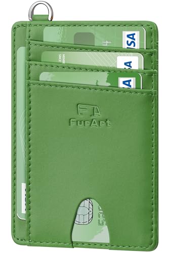 Image of FurArt Slim Minimalist Wallet RFID Credit Card Holder for Men | slim minimalist compact rfid id window thin