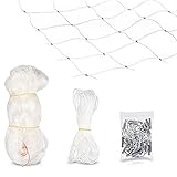 Red Protectora para Gatos, Red Protectora, Red de Seguridad para balcón y Ventana, Red Anti-Escape para Mascotas, Valla de Seguridad, Variedad de tamaños incluidos Incluye Juego de fijación