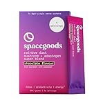 Spacegoods Rainbow Dust 7 Day Sachet Pack | Flavoured Mushroom Coffee | 80mg of Natural Caffeine | Lions Mane, Chaga, Ashwagandha & Vitamin B5 | Experience Sharper Focus, Energy & Calm | Chocolate