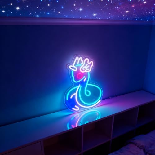 Neonawall Snake Neon Sign for Wall Decor Light Up Letters Business Led Sign Birthday Party Gifts Led Decorative Night Signs Room Decorations Supplies Grand Opening Gift for Home Bedroom Dorm Bar Club by Neonawall - Image 2