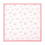 LITTLE SPUD Baby Blanket for Unisex Boys Girls, 47 x 47 Inch Rayon & Cotton Quilt Blanket, Printed Muslin Toddler Blankets, Breathable Nursery Bed Blanket Newborn Crib Blanket, Mini Rabbit Pink