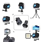 YALLSAME-Side-Open-Case-for-GoPro-Hero-13-12-11-10-9-Black-Skeleton-Housing-Protective-Frame-Mount-Case-Features-2-Cold-Shoe-Mount-and-Side-Opening-for-Charging-Accessory-for-GoPro-9-10-11-12-13-Black