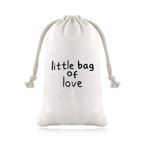 Sudaporn Sacos de embalagem de presente de aniversário e Natal para namoradas para ele, aniversário de casamento, presente com cordão para marido, esposa, bolsa pequena de armazenamento de amor, 29 x