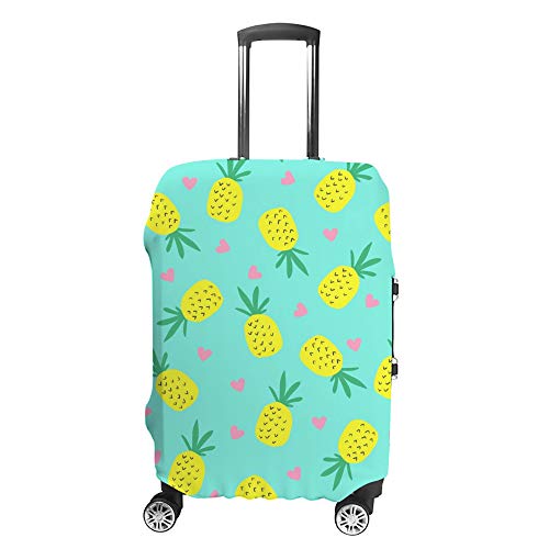 Housse de valise élastique en polyester CHEHONG jaune ananas et rose