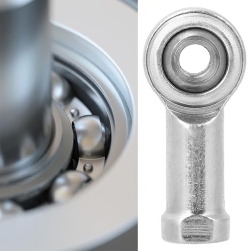 10-Stück Set Weibliche Rechts/Links Lager Stahl Universal Joint Gewinde Gelenkkopf Gelenklager für Lineare Bewegung Elektrische Maschinen Elektrowerkzeuge (M4)