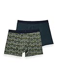 Scotch & Soda Herren 2-Pack Classic Stretch-Jersey Boxershorts, Combo C 0219, L