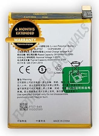 Image of BLP707 Battery for Oppo F11 / CPH1913 / CPH1911 / Battery with 6 Month Warranty**** (I46)