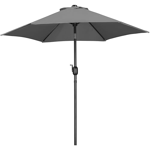 Yaheetech Parasol de Jardin Extérieur Parasol Inclinable 230cm/270cm/327cm avec 6