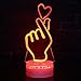 Produktbild 3D Nachtlicht Hände reiben Liebe Cooles Nachtlicht LED USB Tischlampe Dekoration Weihnachtsgeschenk Kind Spielzeug Geburtstagsgeschenk