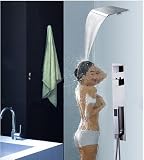Gowe Thermostat Ventil Wasserfall Dusche Wasserhahn Wand montiert Handbrause Armatur