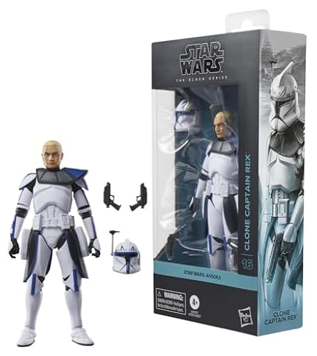 Star Wars The Black Series, Clone Captain Rex, Star Wars: Ahsoka, Figura Premium Coleccionable de 15 cm | Ya disponible en tu tienda friki favorita! En mundofriki.es!